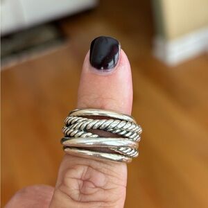 David Yurman crossover ring